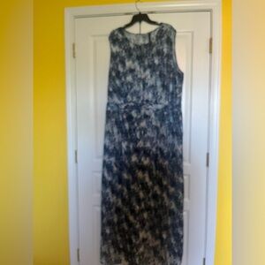 Navy maxi dress